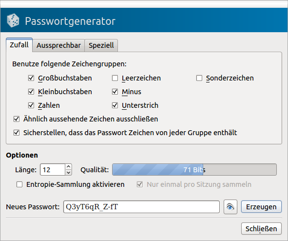 generate password