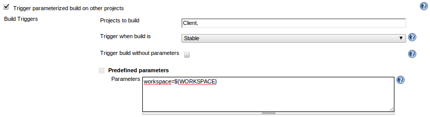 parameterized trigger plugin