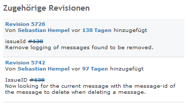 subversion revisionen im ticket
